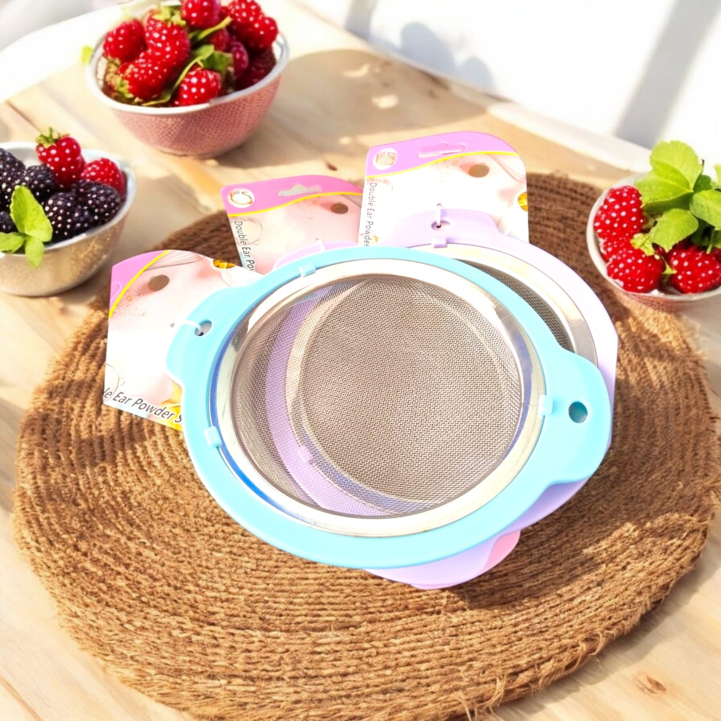 6 Coladores Grande de metal $27 c/u