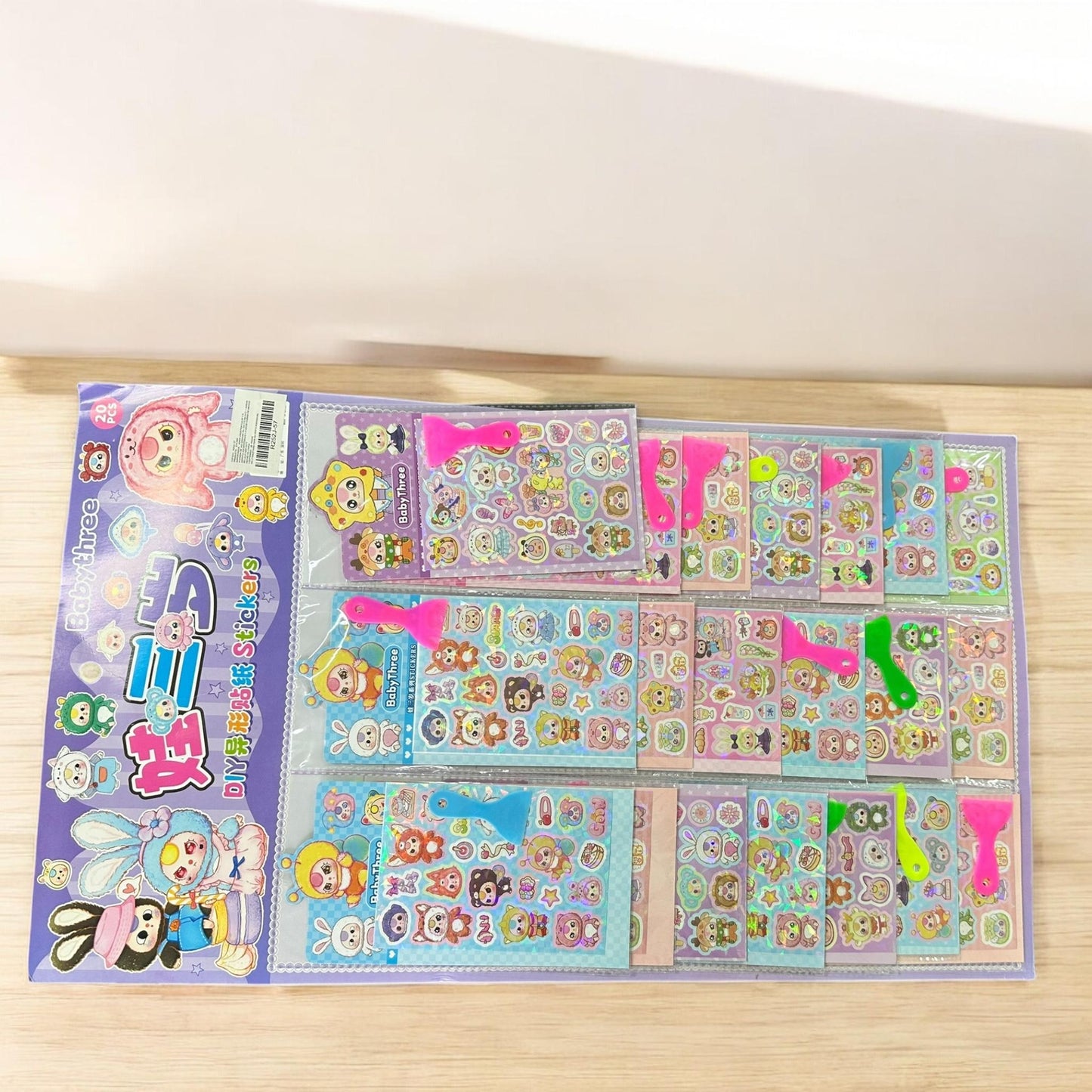 20 Planillas Sticker con Palita $3.9 c/u