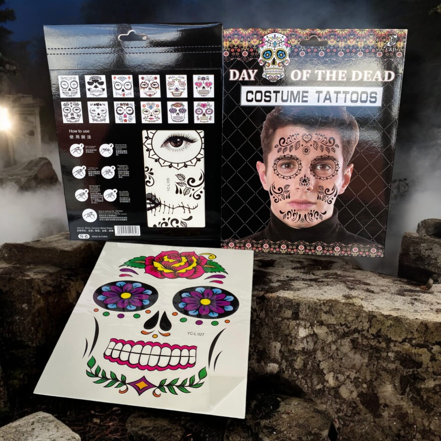 12 Tatuajes Original Halloween $5.7 c/u