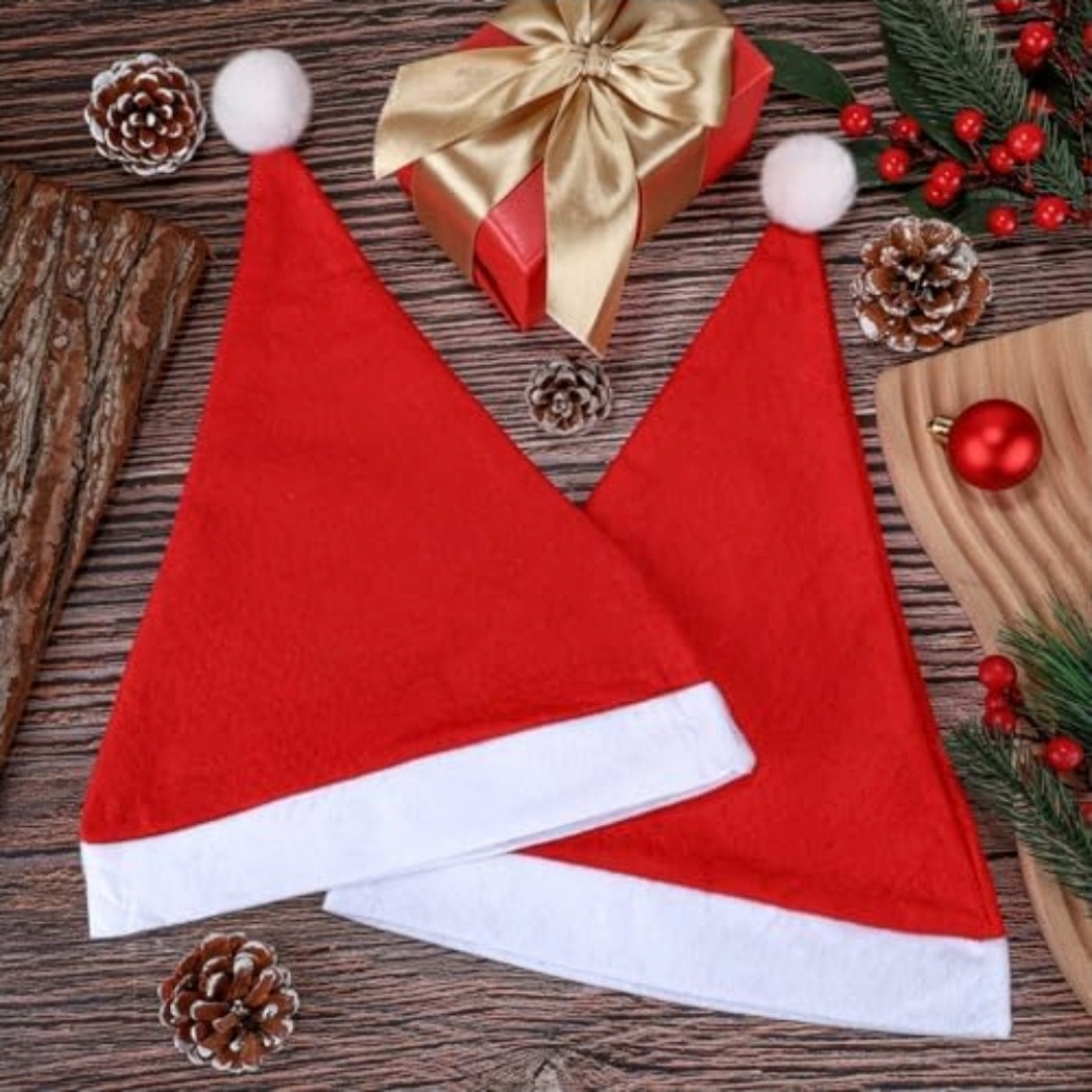 12 Gorro Navideño Santa $4.9 c/u