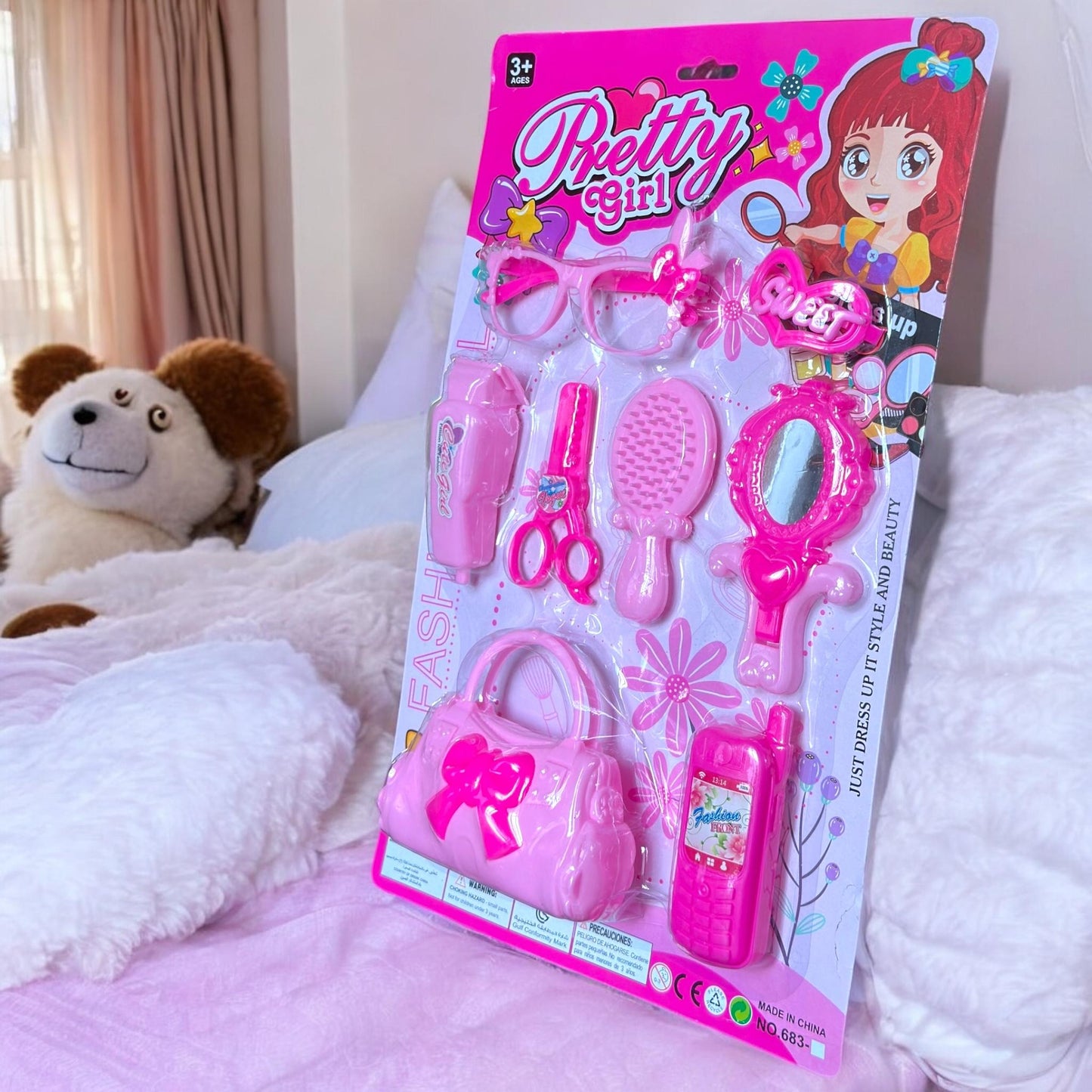 3 Accesorios para Niñas de Juguete $39 c/u