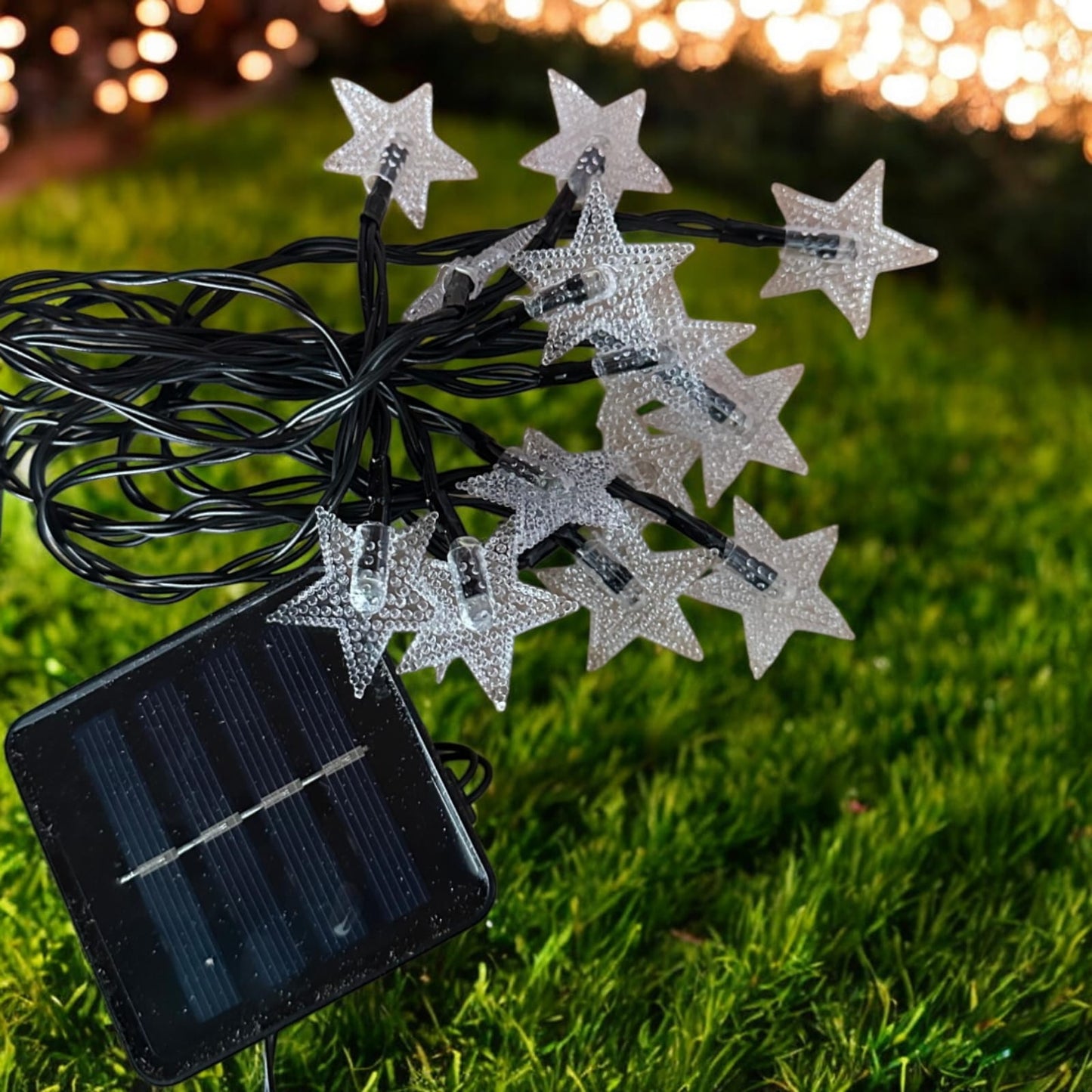 Serie de Luz solar Estrellas de colores 5 metros