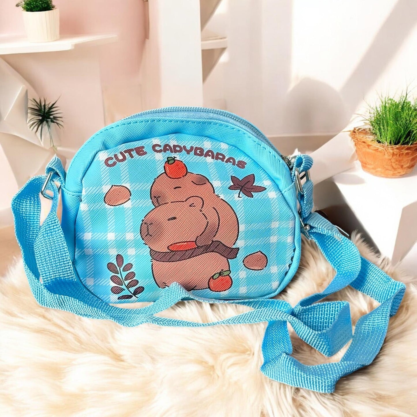 3 Bolsita Capibara Tipo Piel $34 c/u