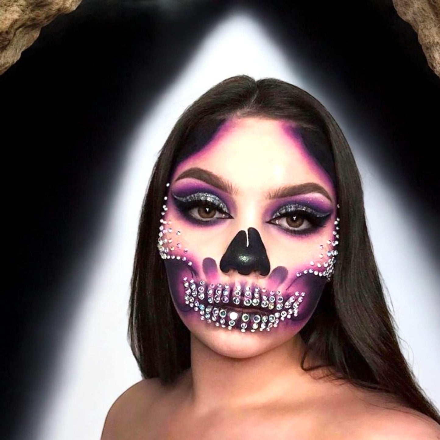 12 Stciker para rostro Halloween $11 c/u