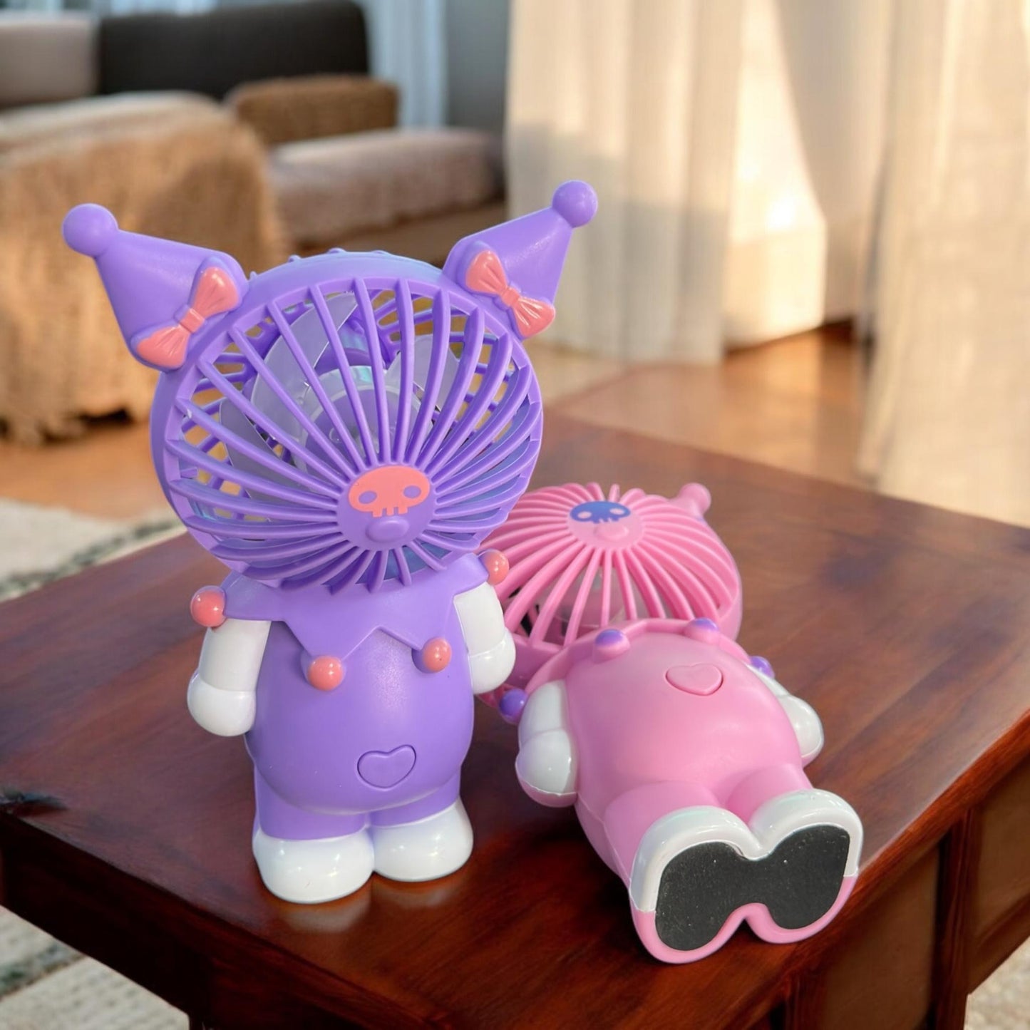 Ventilador Kuromi de Mano Tornasol