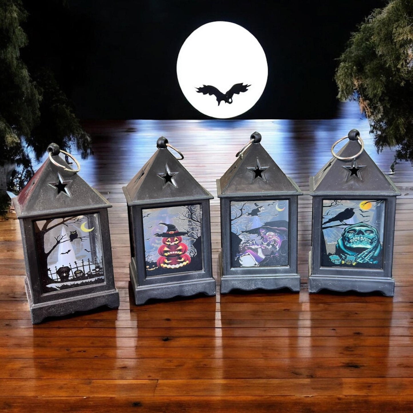 24 Linternas de Halloween con Luz $18.75 c/u