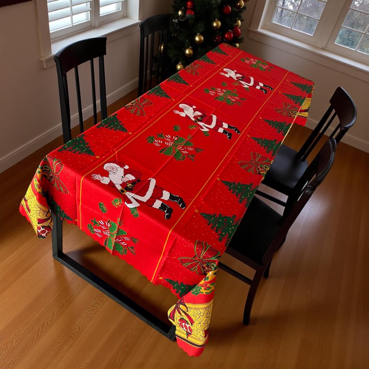 Mantel de Tela para Mesa Navideño 240 cm x 140cm