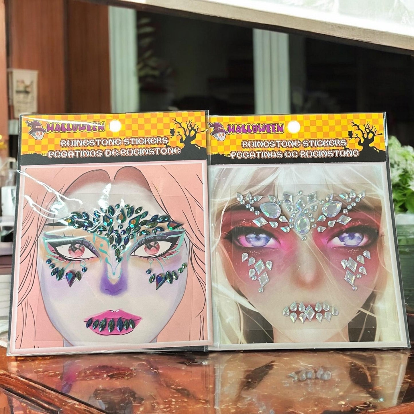12 Stickers Pedreria Halloween Infantil $6 c/u