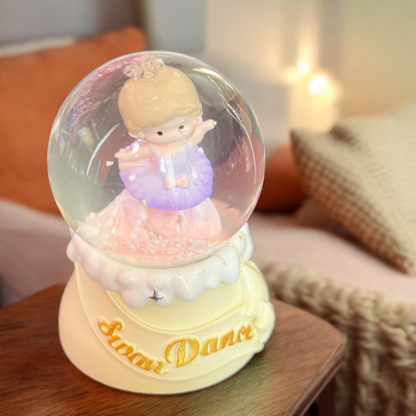 Bola de Cristal Mini Bailarina con Luz
