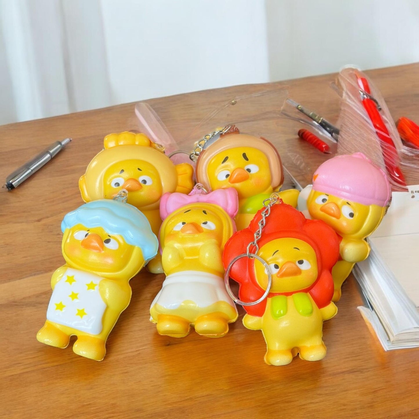 12 Squishies Patitos de Figuras $7.5 c/u