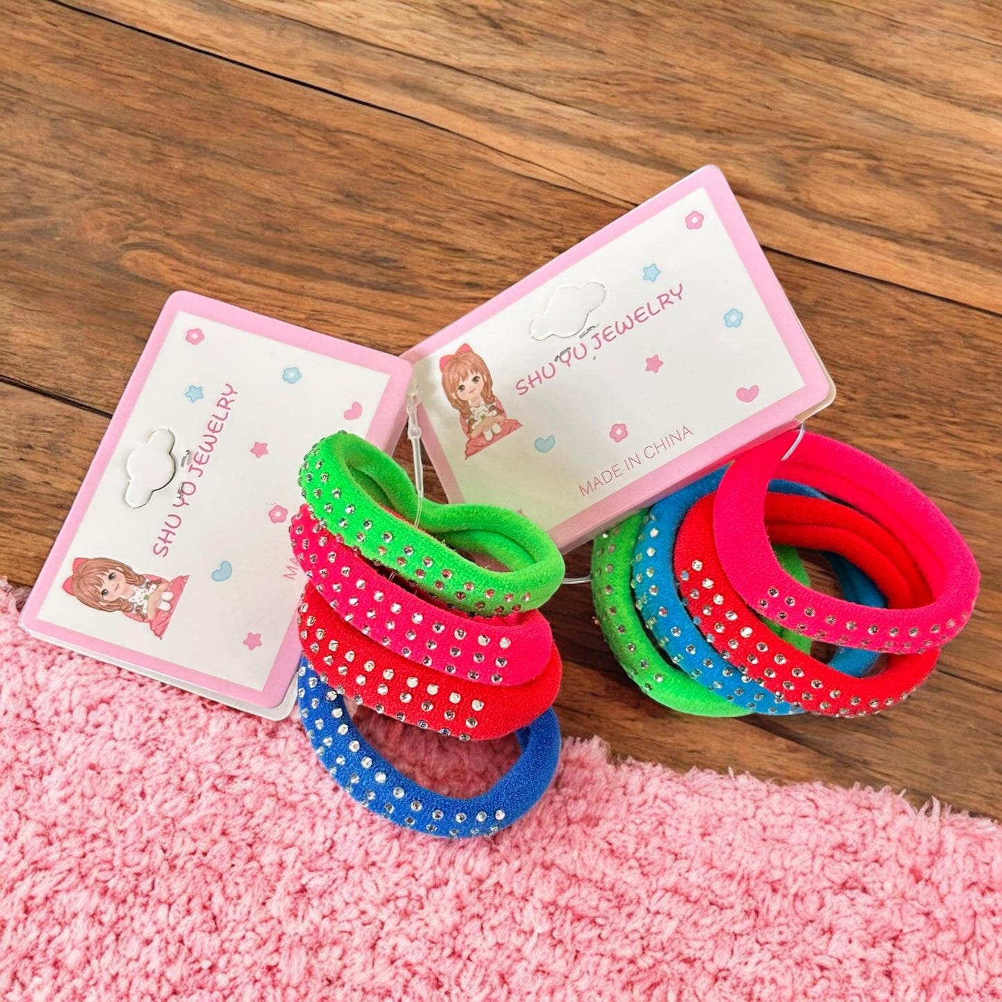 12 Donas Colores para Cabello Brillos $5.9 c/u