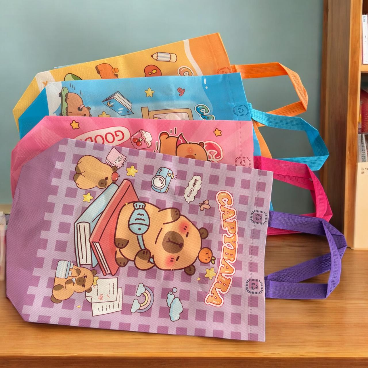 12 Bolsas Capibaras Rautilizables Grandes $8.5 c/u