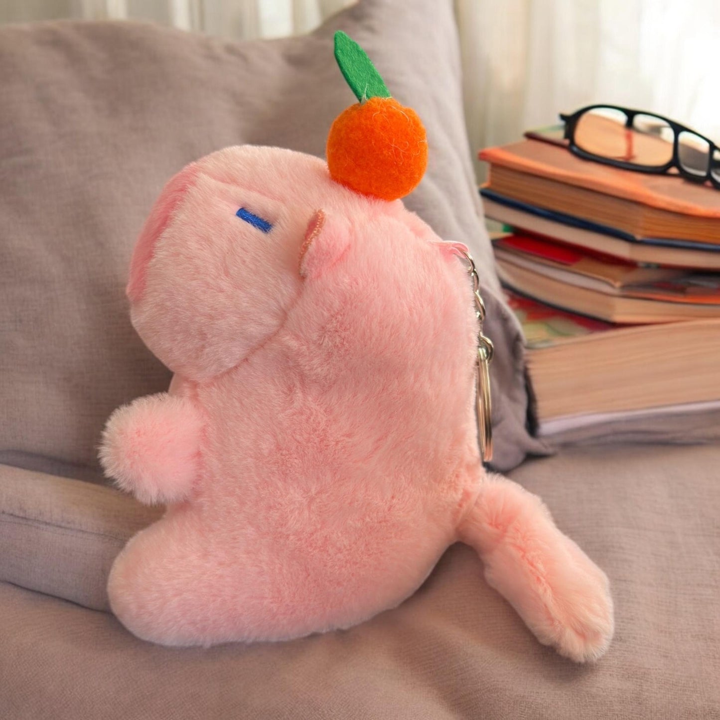 3 Llaveros Capibara Peluche Colita Giratoria $79 c/u