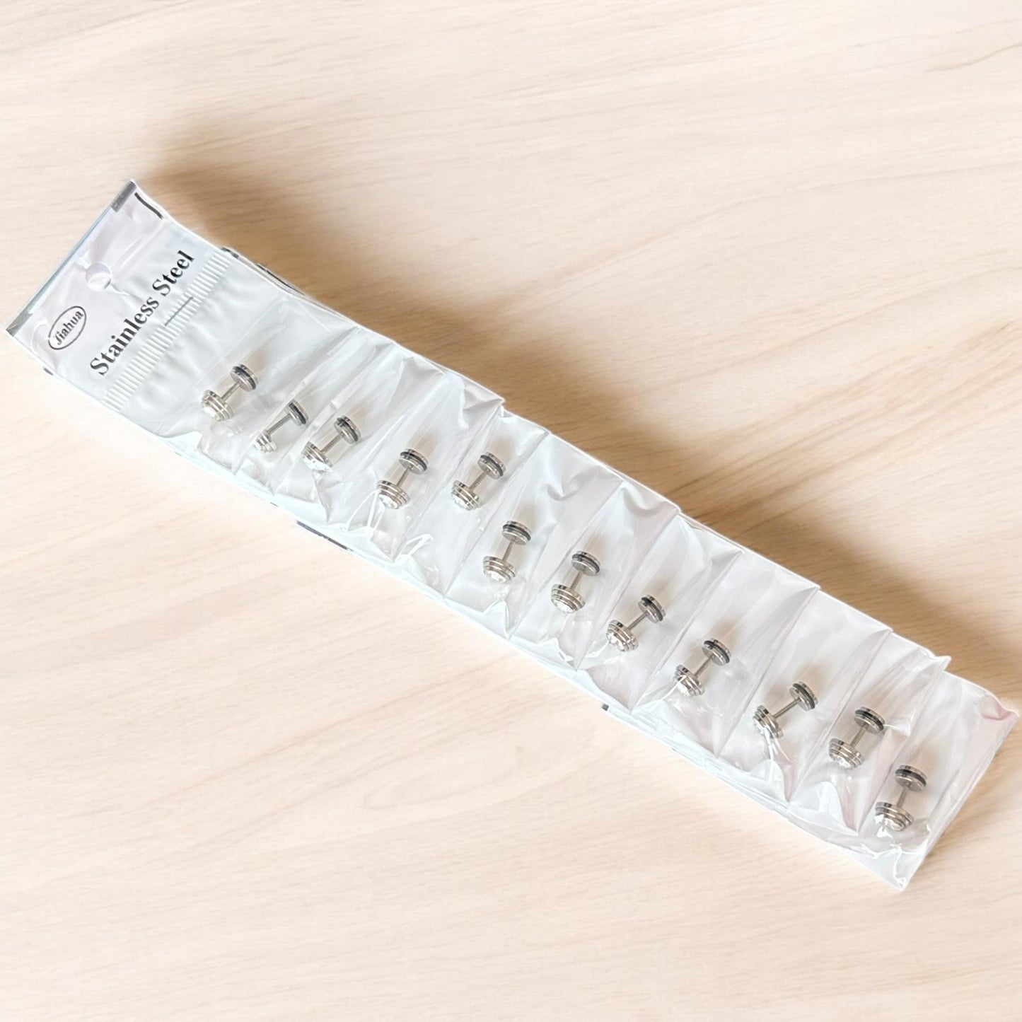 12 Acero Inoxidable Piercings $5.31 c/u