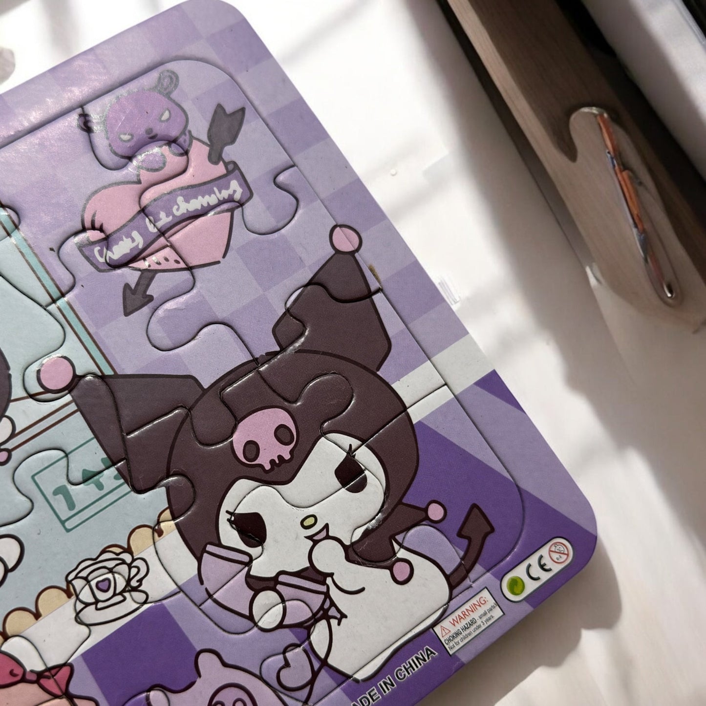 6 Rompecabezas Sanrio 2 en 1 con Pizarron y Plumón $18 c/u