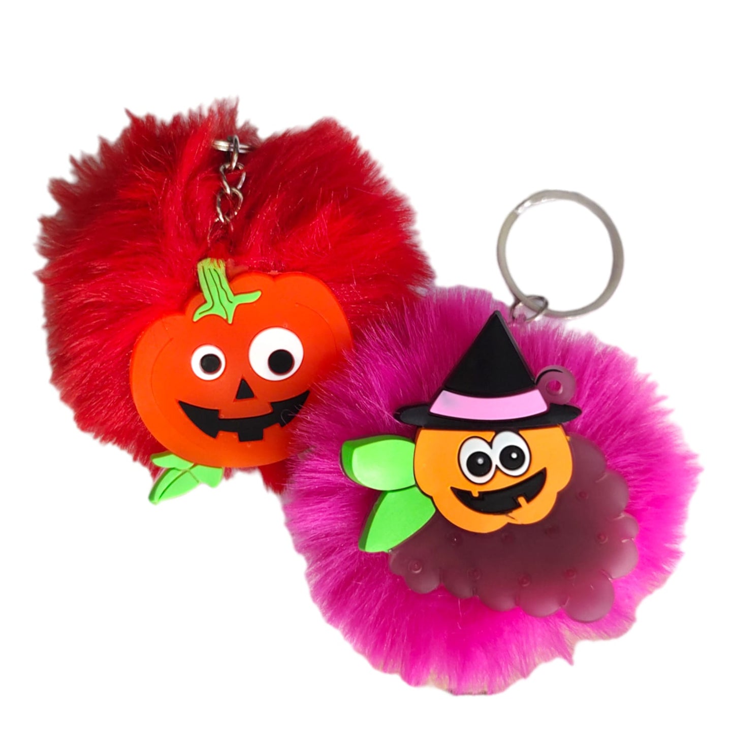 12 Llaveros Pompom Halloween $5.71 c/u