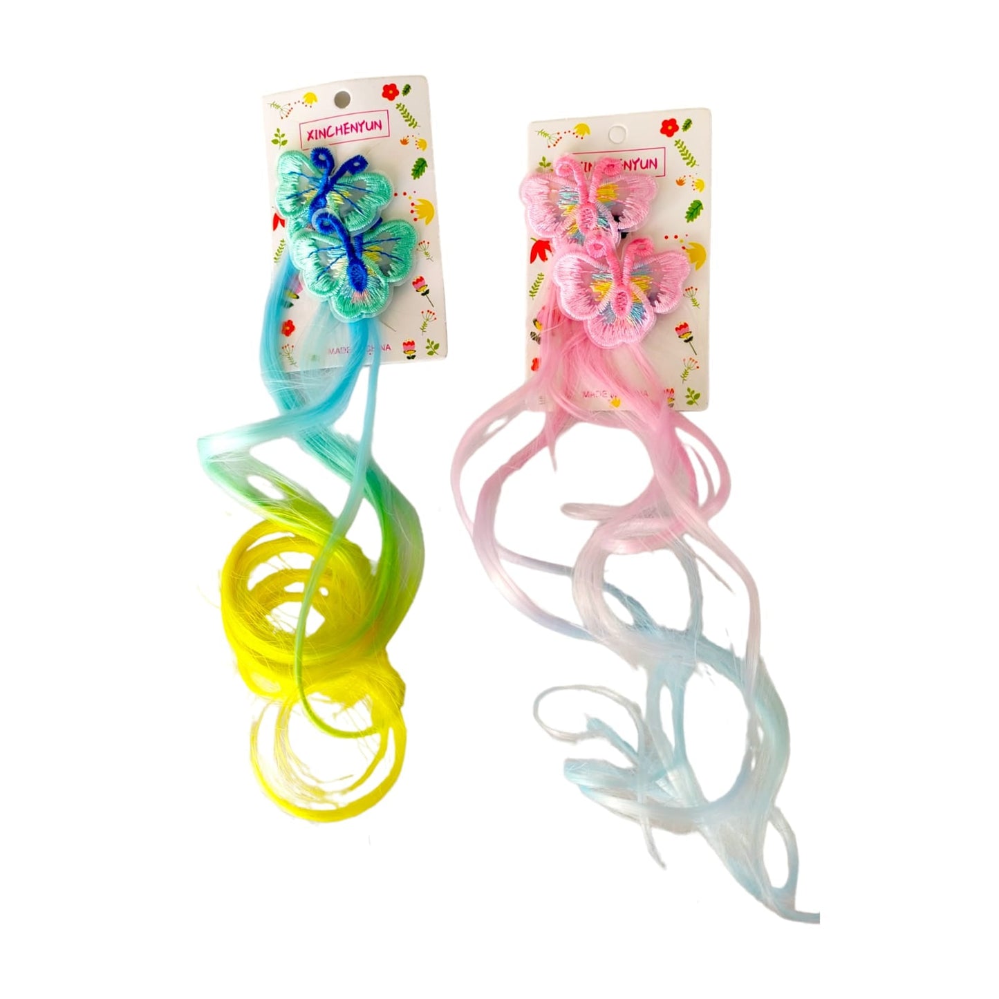 12 Pares moñitos unicornio mechas $14 c/u