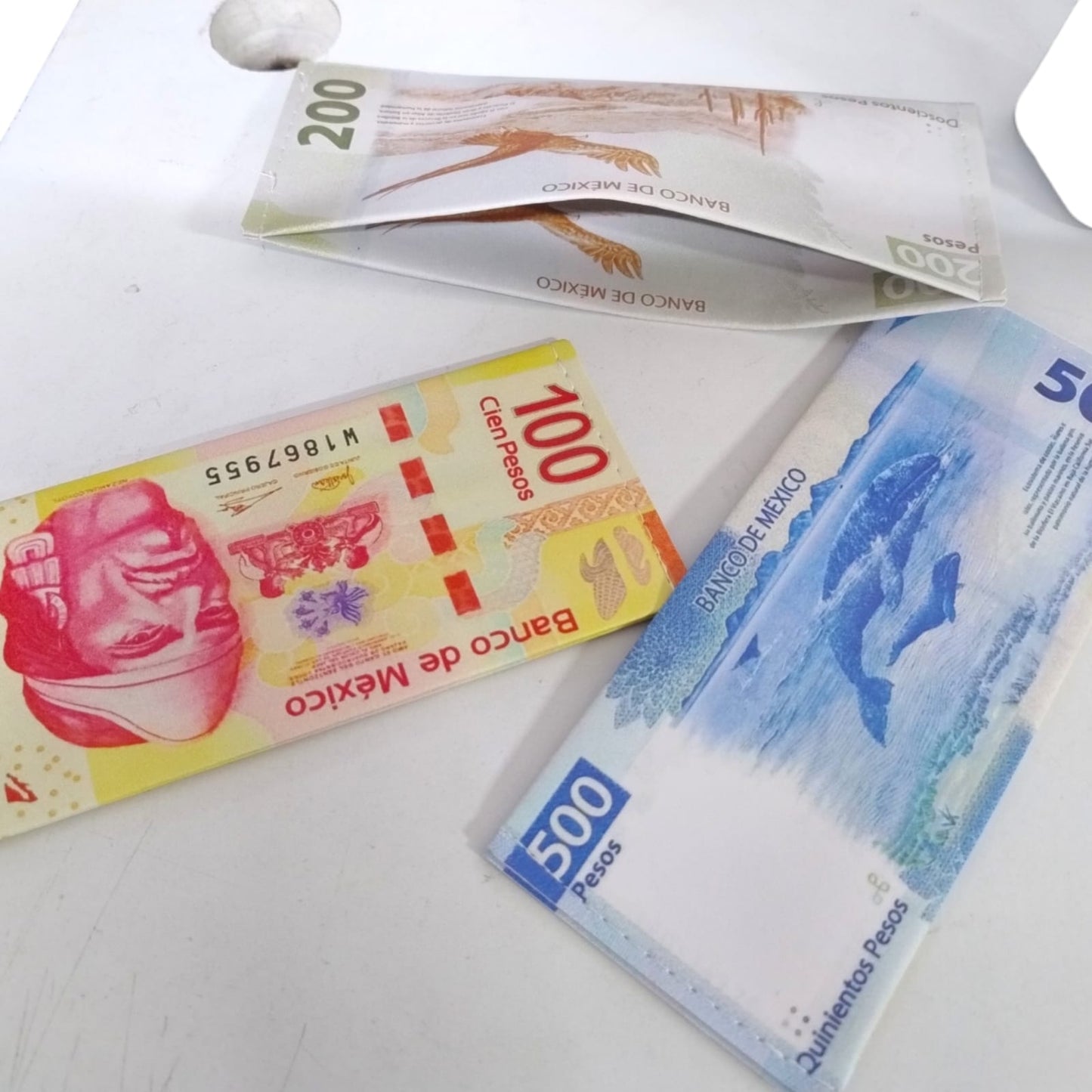 12 Carteras diseño Billetes $9.75 c/u