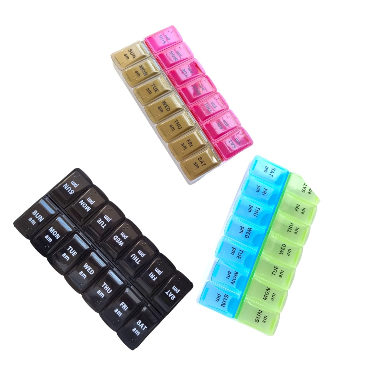 12 Pastillero Semanal $15 c/u