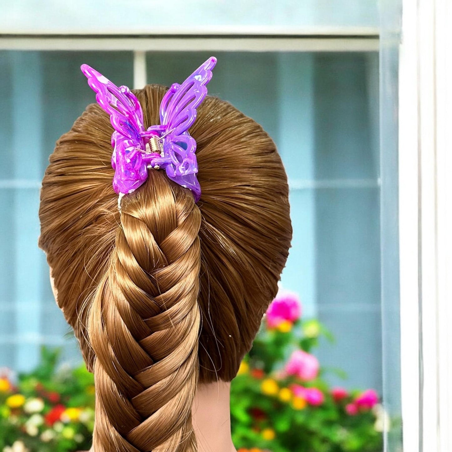 12 Pinzas Mariposas Marmoleadas Lindas $7 c/u