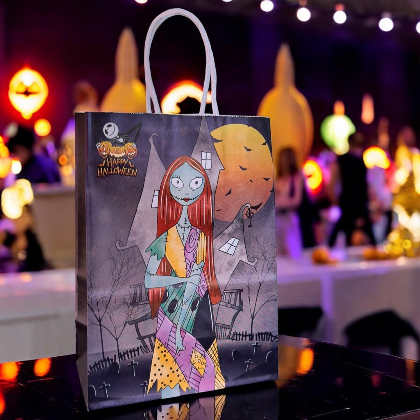 12 Dulceros de Papel Halloween Decoradas $5.3 c/u