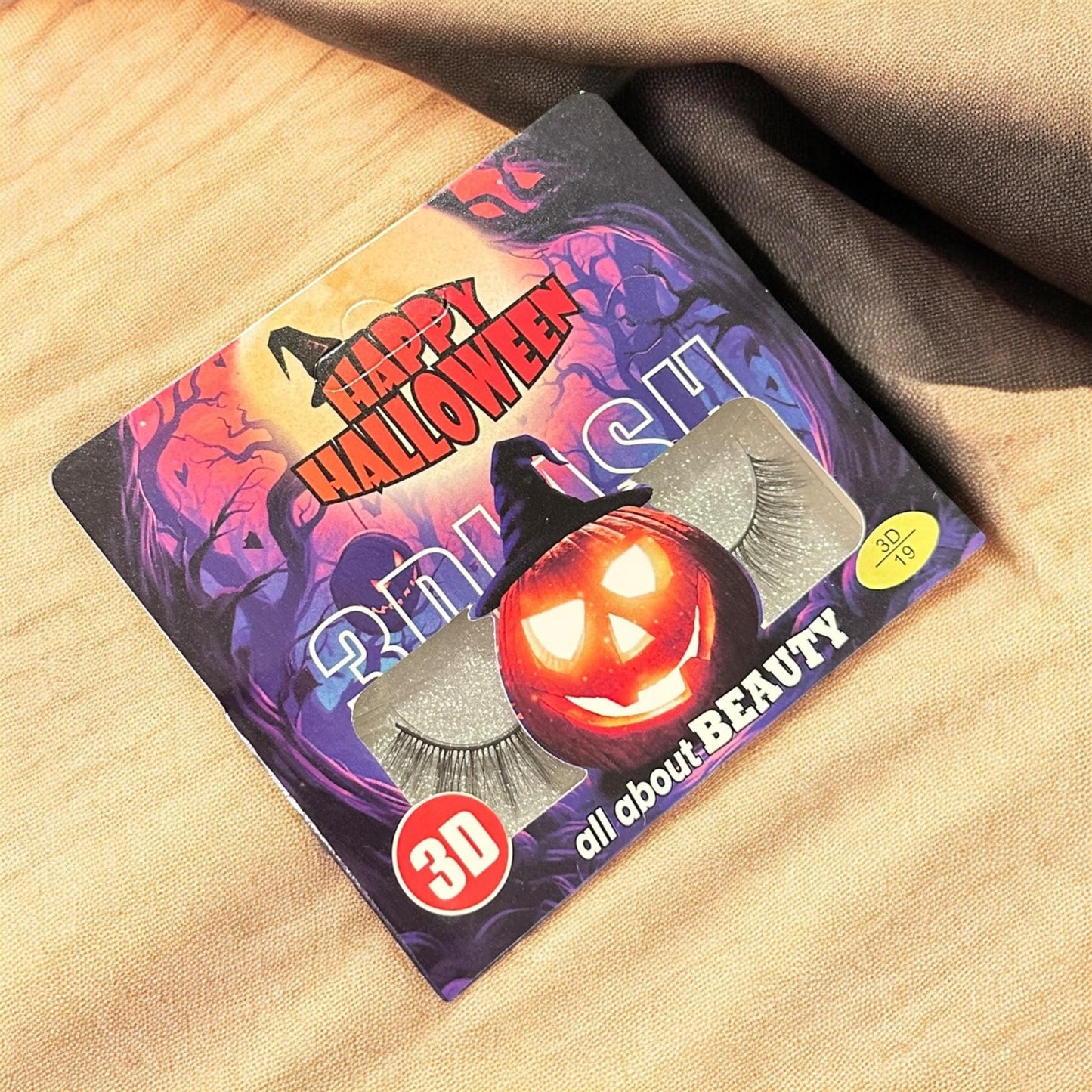 12 Pestañas Clasicas Halloween $7.5 c/u