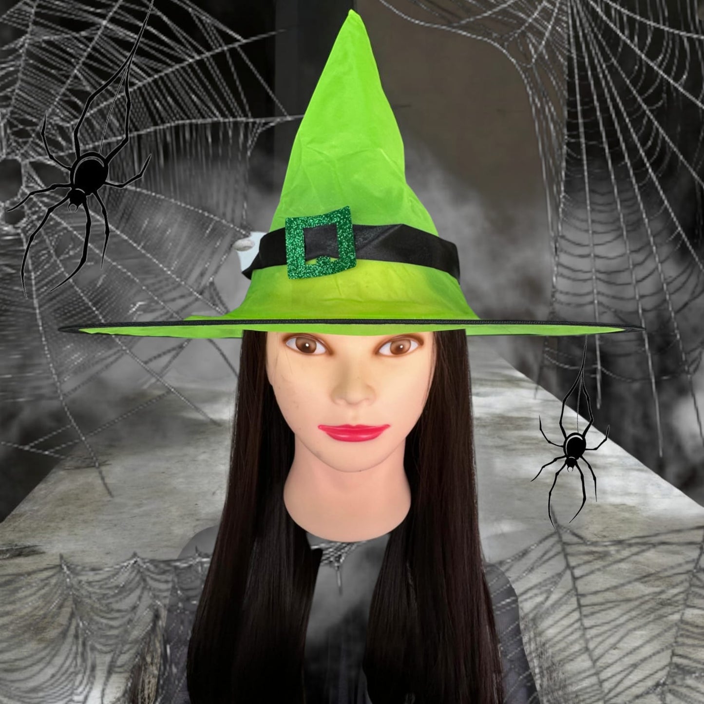 12 Sombreros Brujita con Luz Halloween $32 c/u