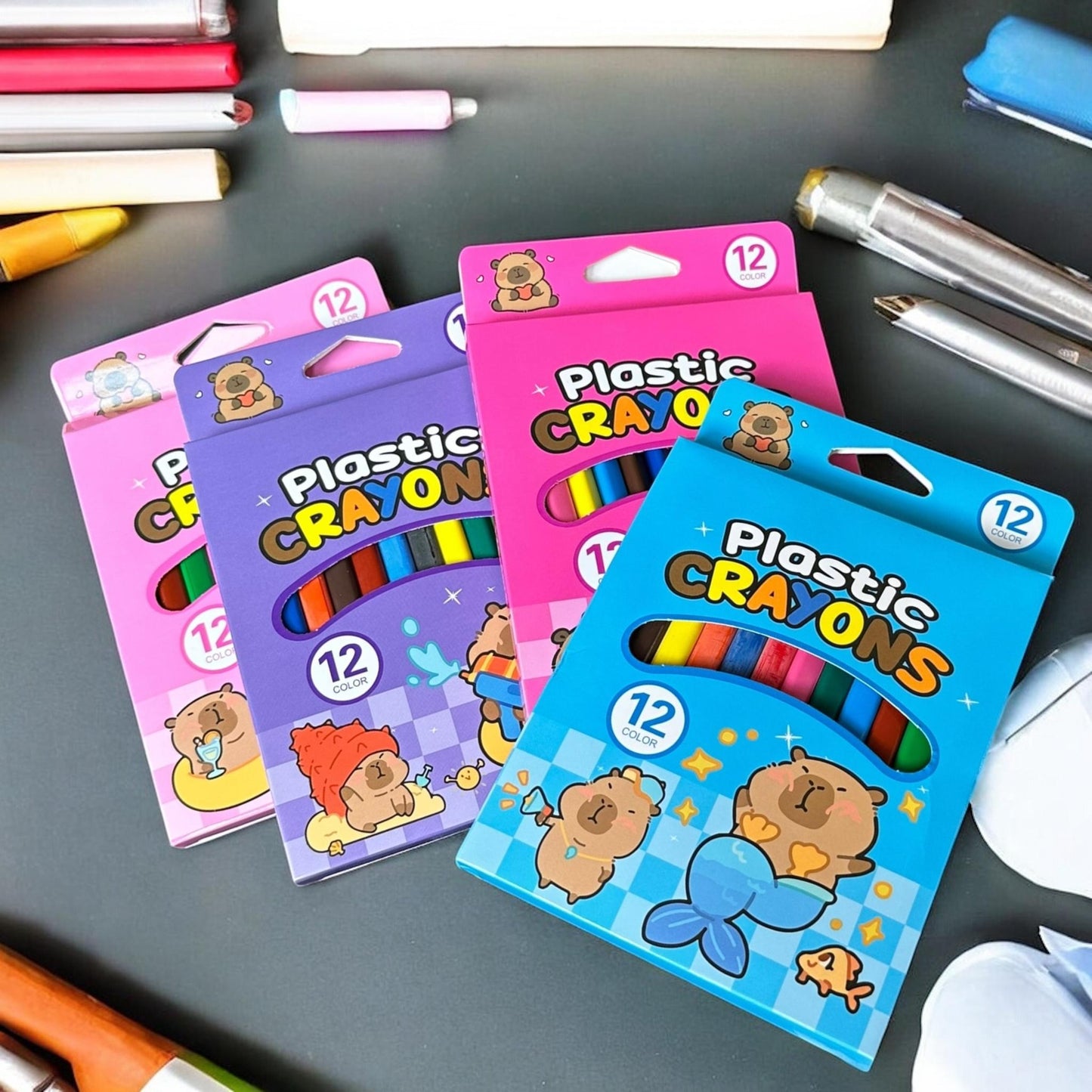 Caja de Crayones Capibaras