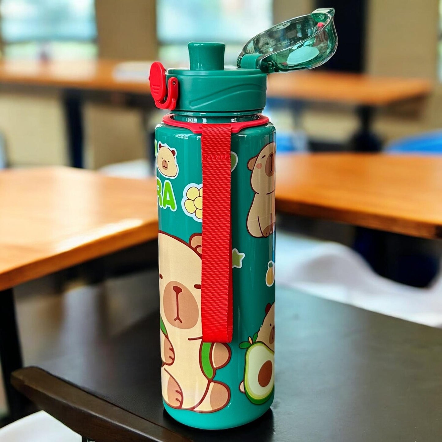 Botella Capibara Decorada Colores