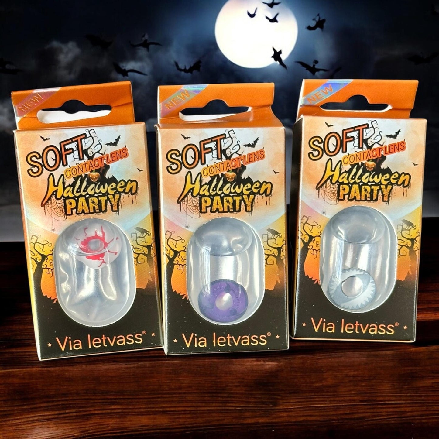 12 Pupilentes Halloween Party $55 c/u