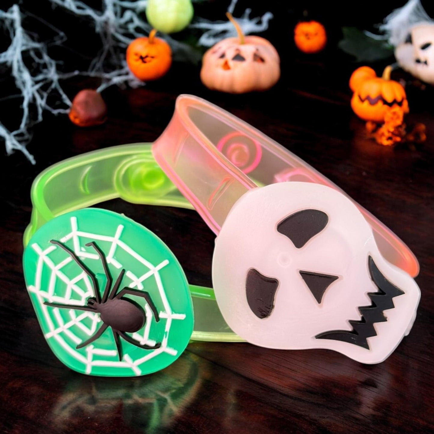 12 Pulseras Halloween con Luz $3.5 c/u