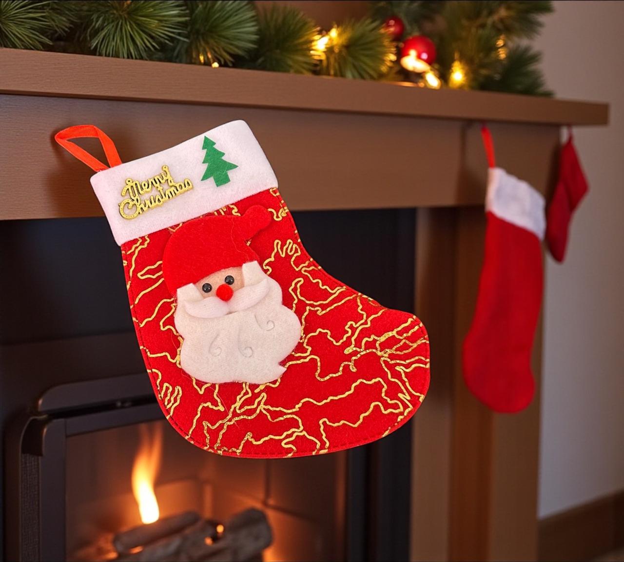 12 Colgante Bota Navideña Merry Chritsmas $11.3 c/u