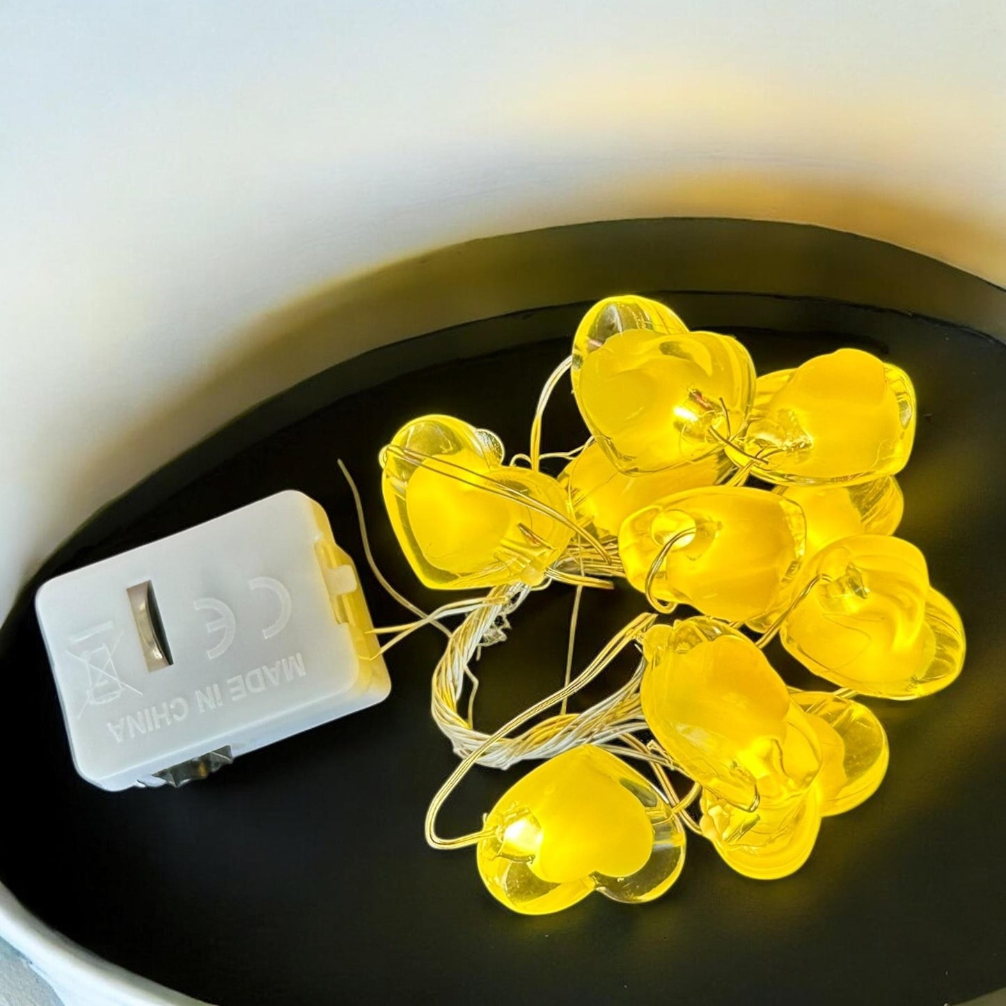 6 Mini serie de Luces corazon 1m $18 c/u