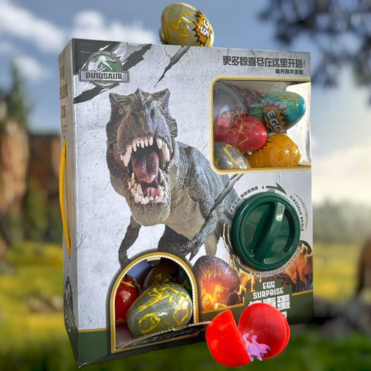 Huevos de Dinosaurio Juguete dispensador 12 Piezas