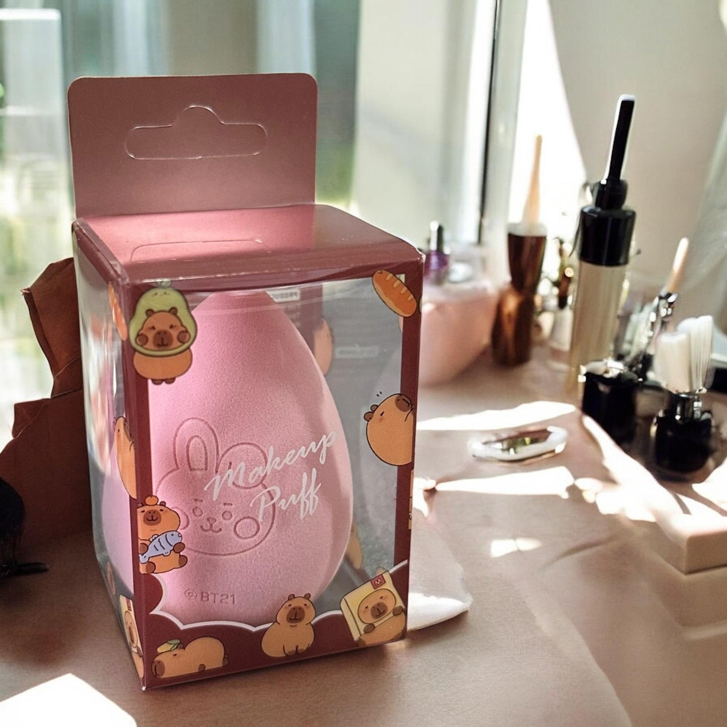 12 Esponjas para Maquillaje Capibaras $5.8 c/u