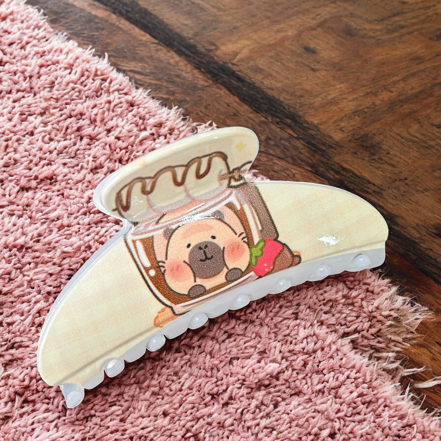 12 Pinzas Capibaras para Cabello $16.5 c/u