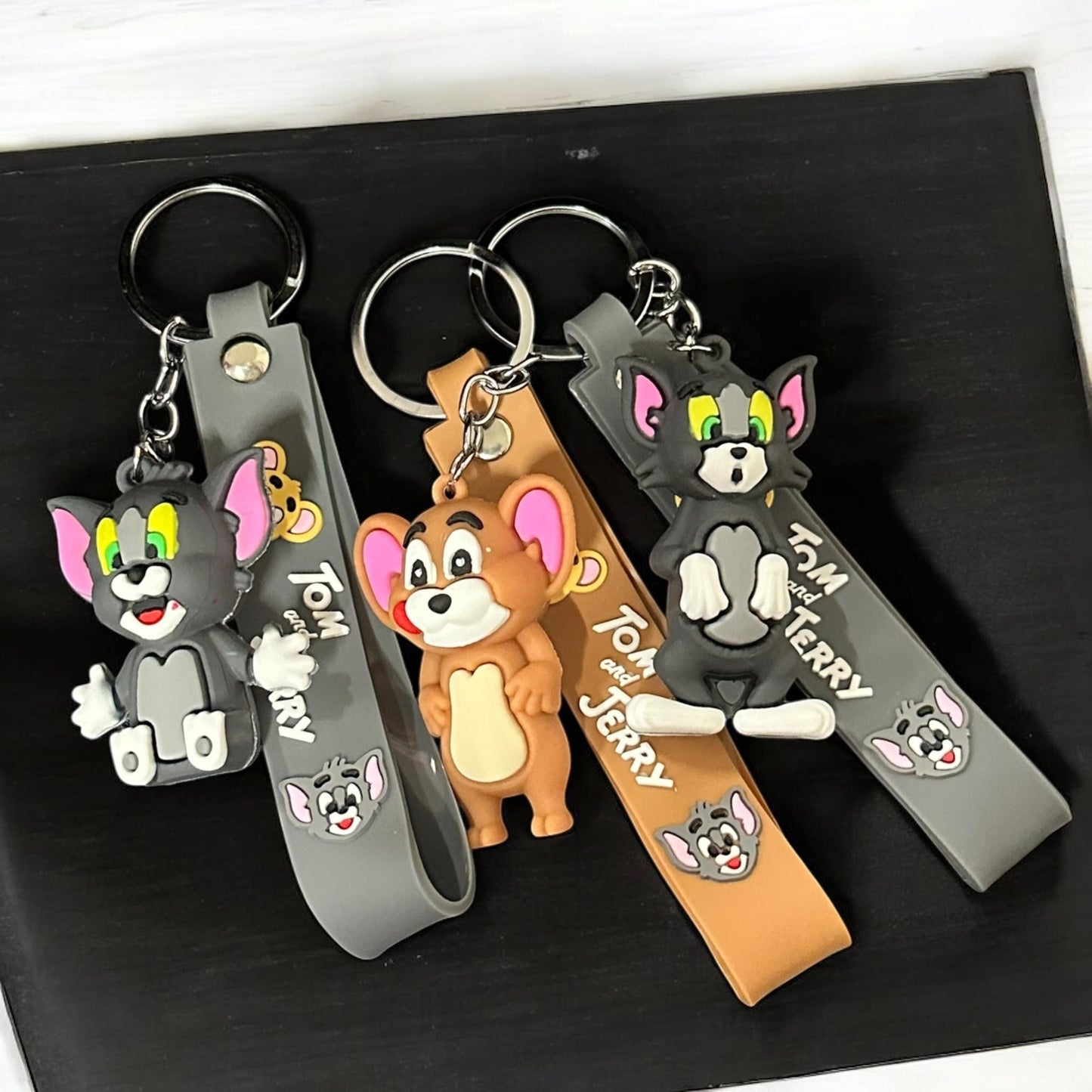 12 Llaveros Tom y Jerry Cintas $7.5 c/u