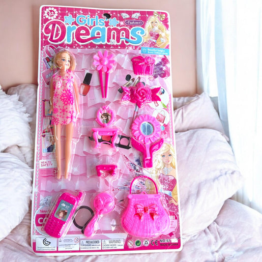 3 Muñeca con Accesorios de Juguete $45 c/u