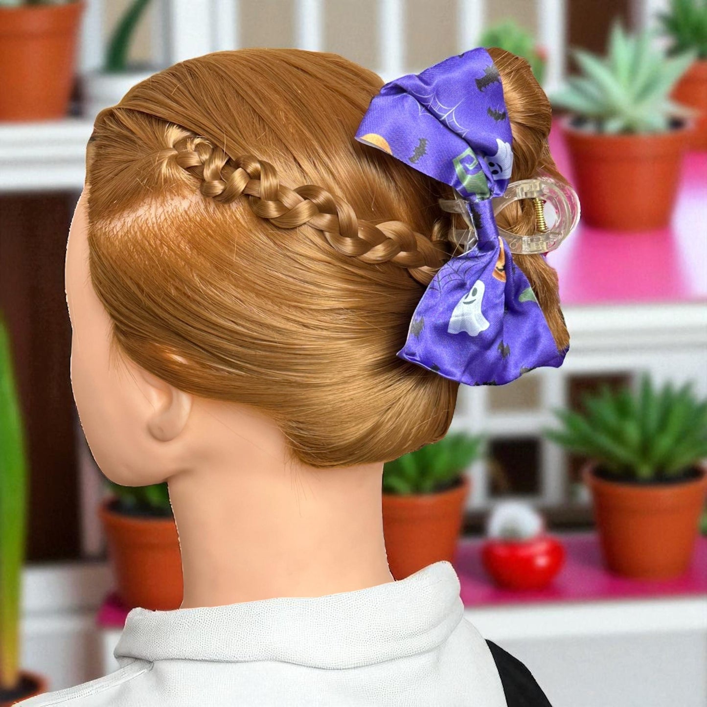 12 Pinzas Moños Halloween Estampados $8 c/u