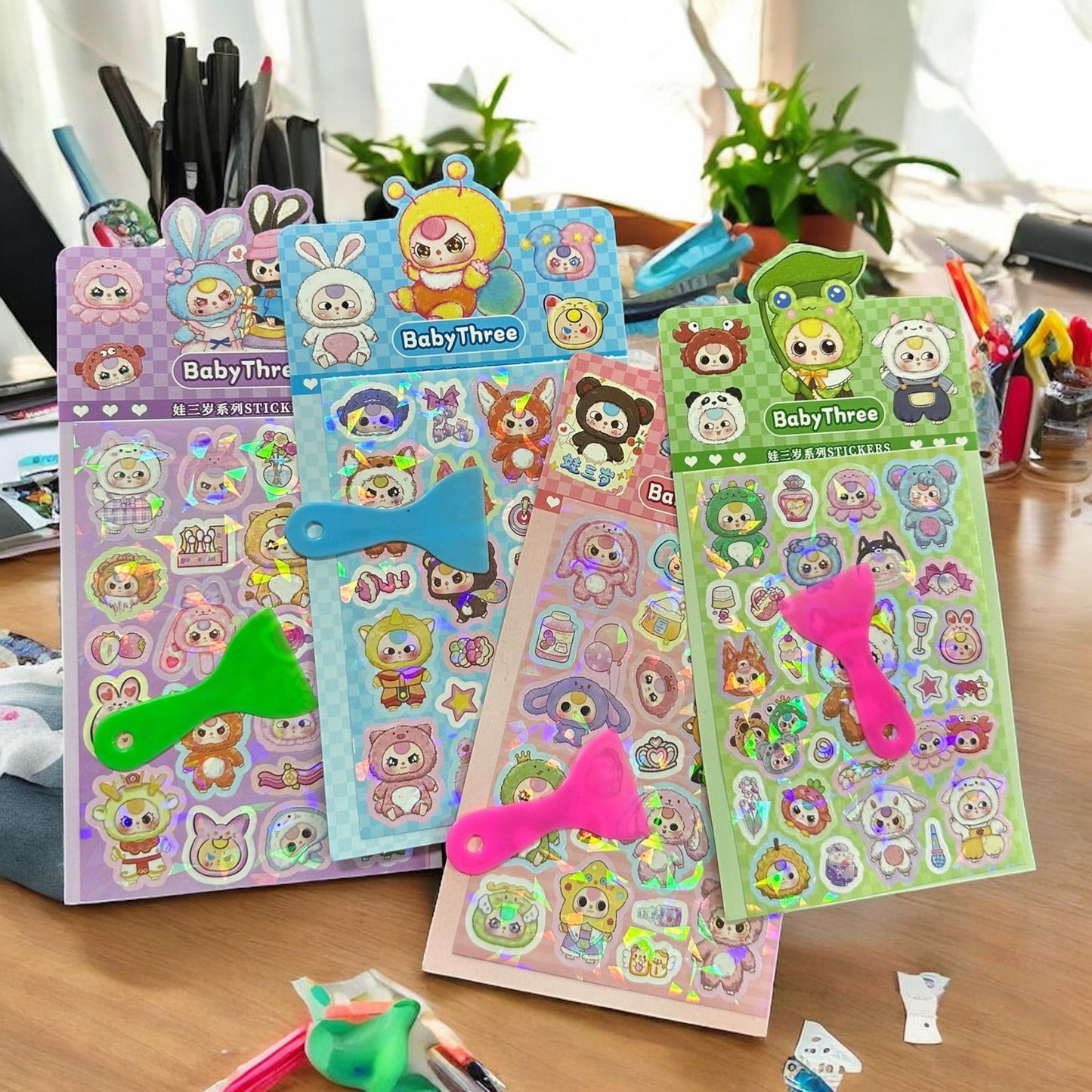 20 Planillas Sticker con Palita $3.9 c/u