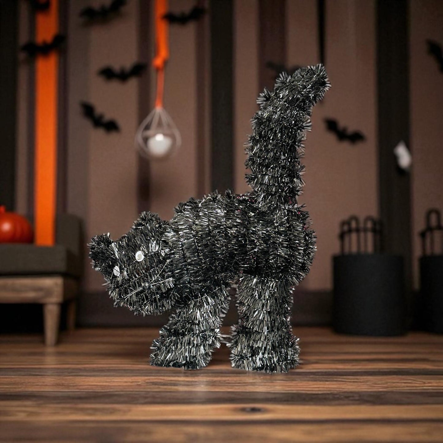 3 Gato Escarcha para decorar Halloween $25 c/u
