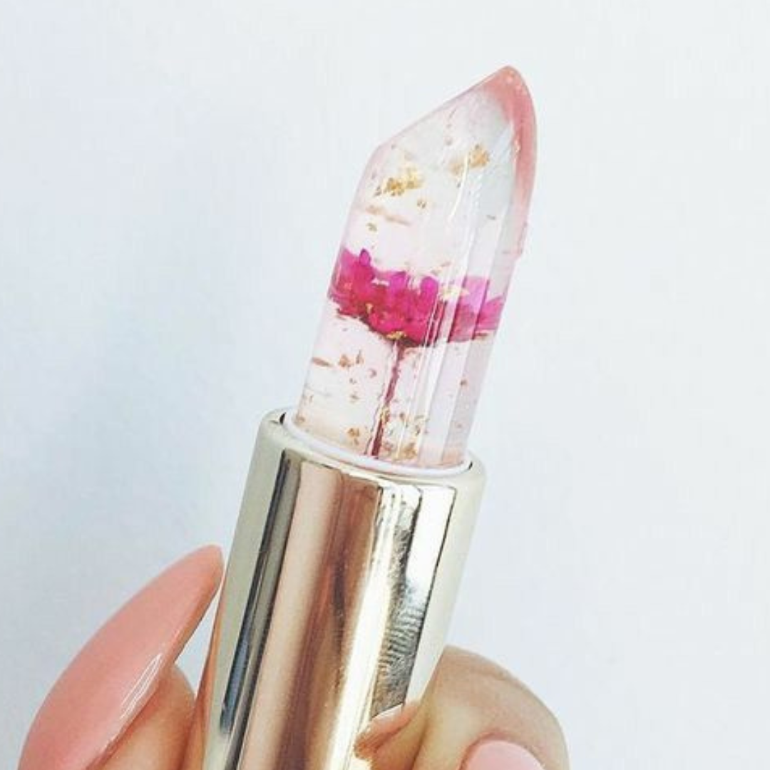 24 Labiales con flor corazón $17.68 c/u