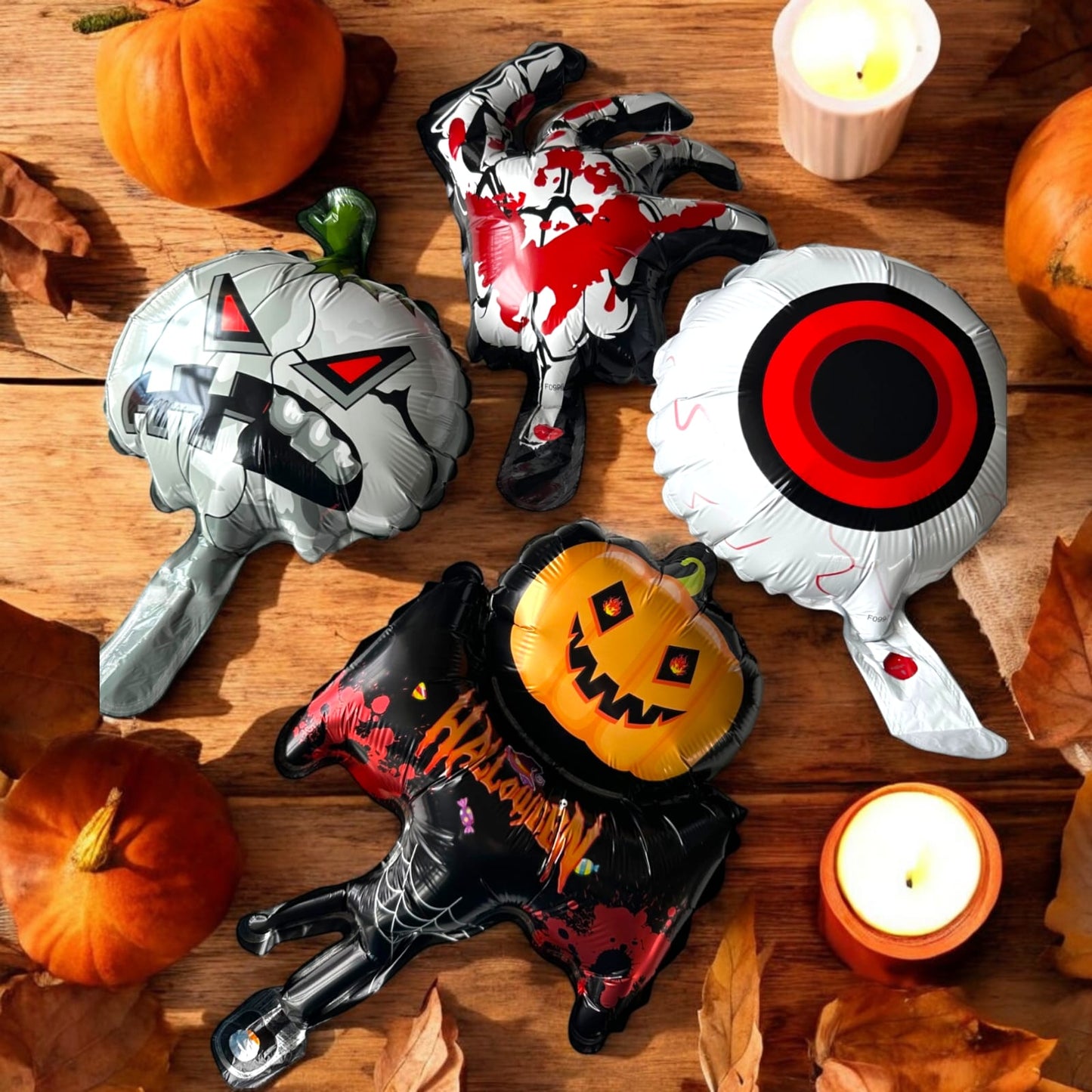 10 Globos Ch Halloween $3 c/u