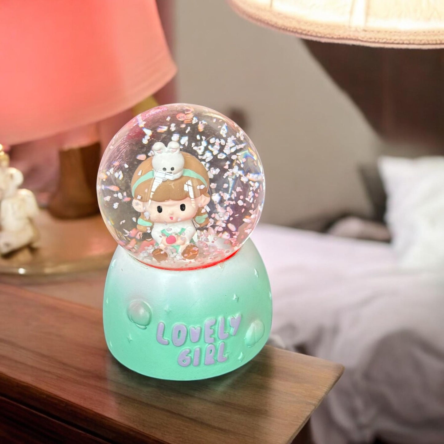 Bola de Cristal Mini Hermosa con Luz