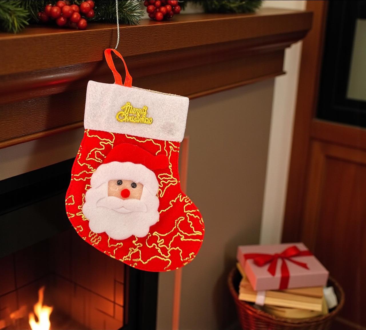 12 Colgante Bota Navideña Merry Chritsmas $11.3 c/u