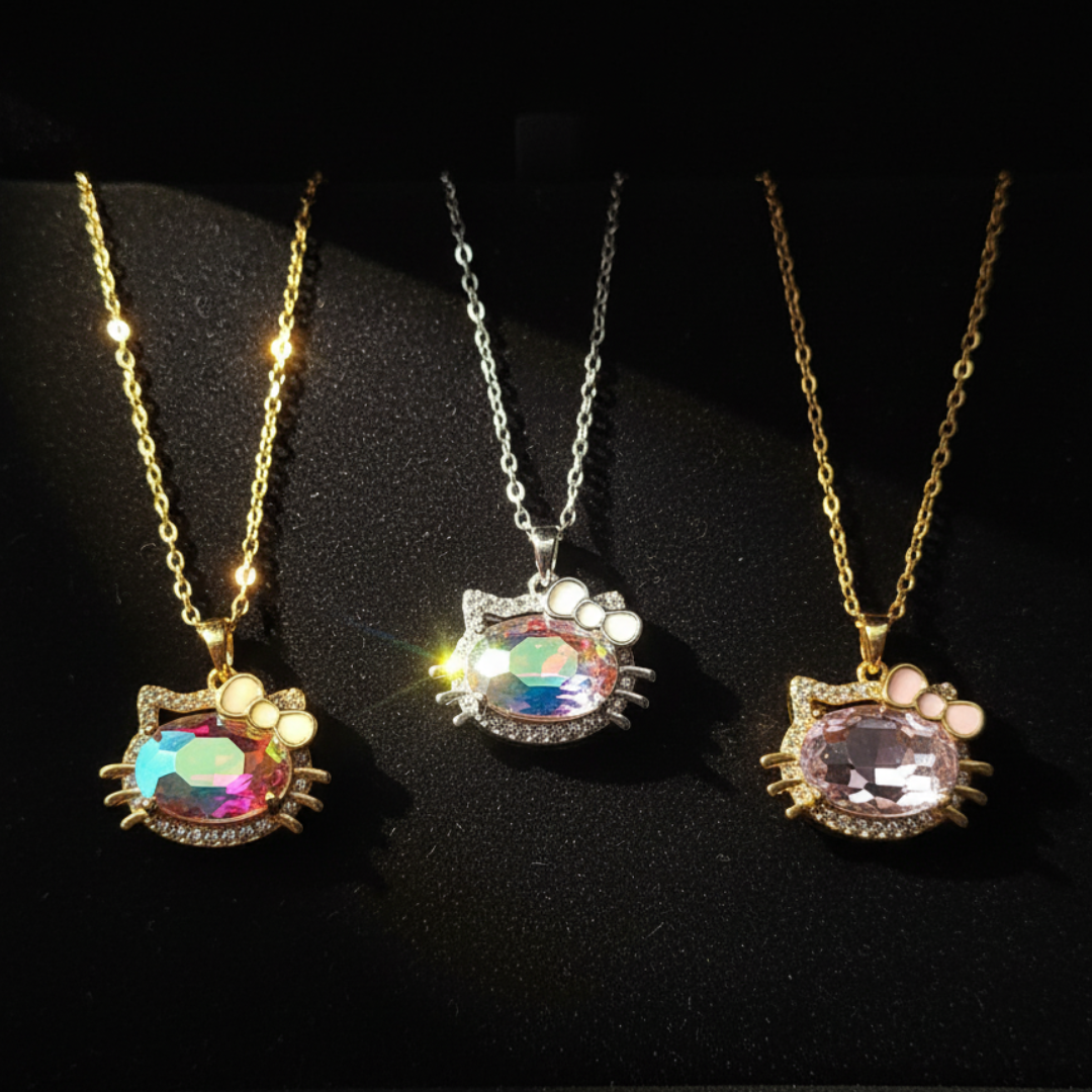 12 Collares Kitty Acero Inoxidable $33 c/u