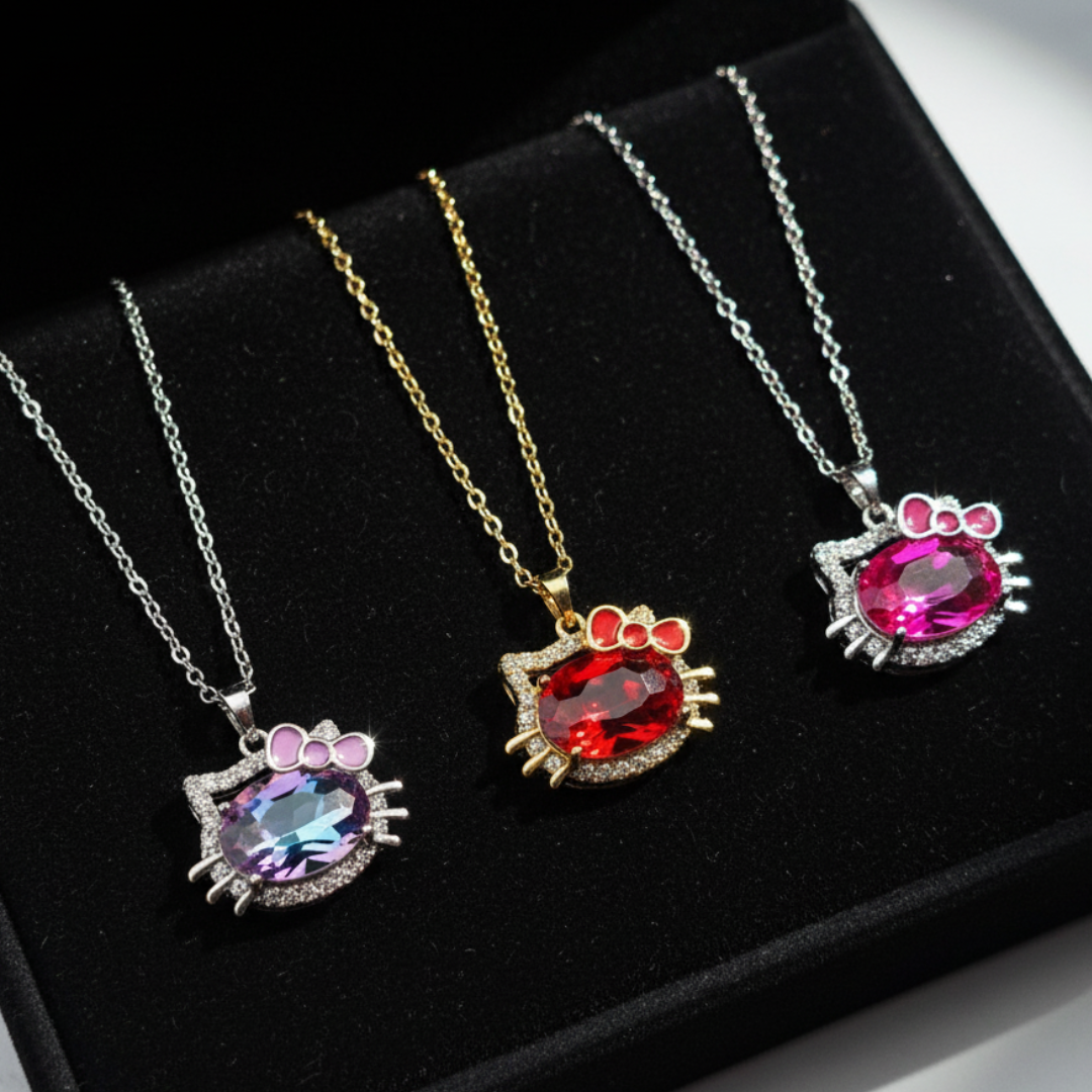 12 Collares Kitty Acero Inoxidable $33 c/u