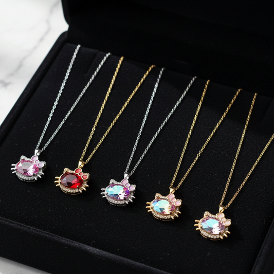 12 Collares Kitty Acero Inoxidable $33 c/u