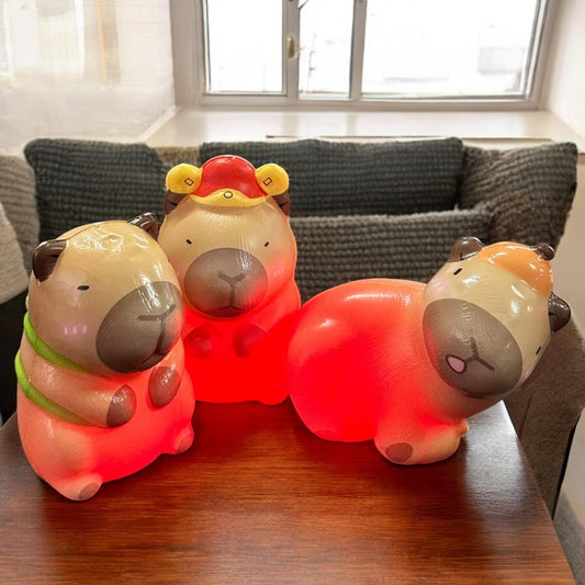 12 Squishies Capibaras Con Luz $10.5 c/u