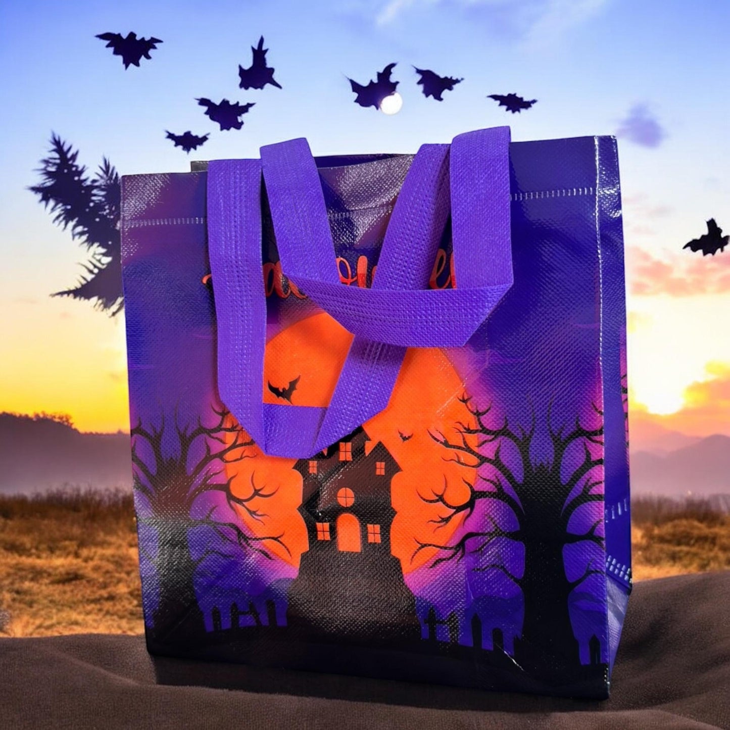 12 Bolsas Halloween Plastificadas $5.9 c/u